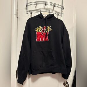 Maryland Terrapins Hoodie Size XXL Embroidered sweatshirt men’s Y2K black red